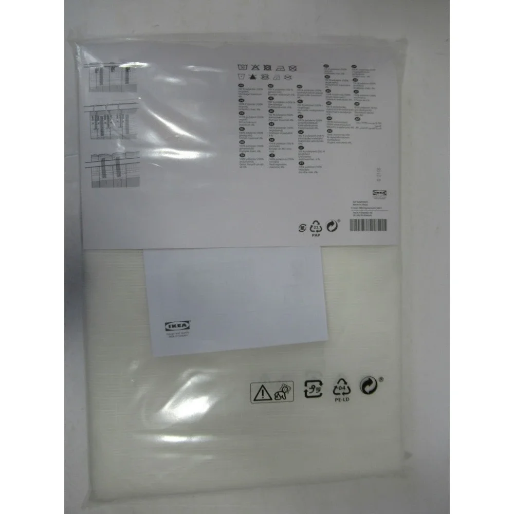 NEW Ikea GJERTRUD Sheer Curtain Set 2 Panels (1 pair) 57x98 Textured White